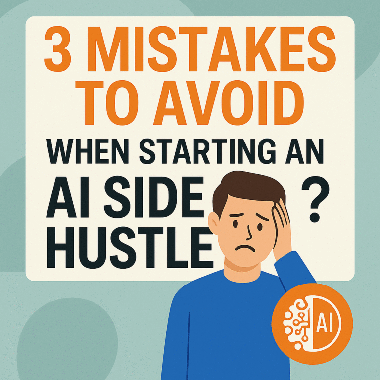 common mistakes to avoid when starting an AI-powered side hustle.