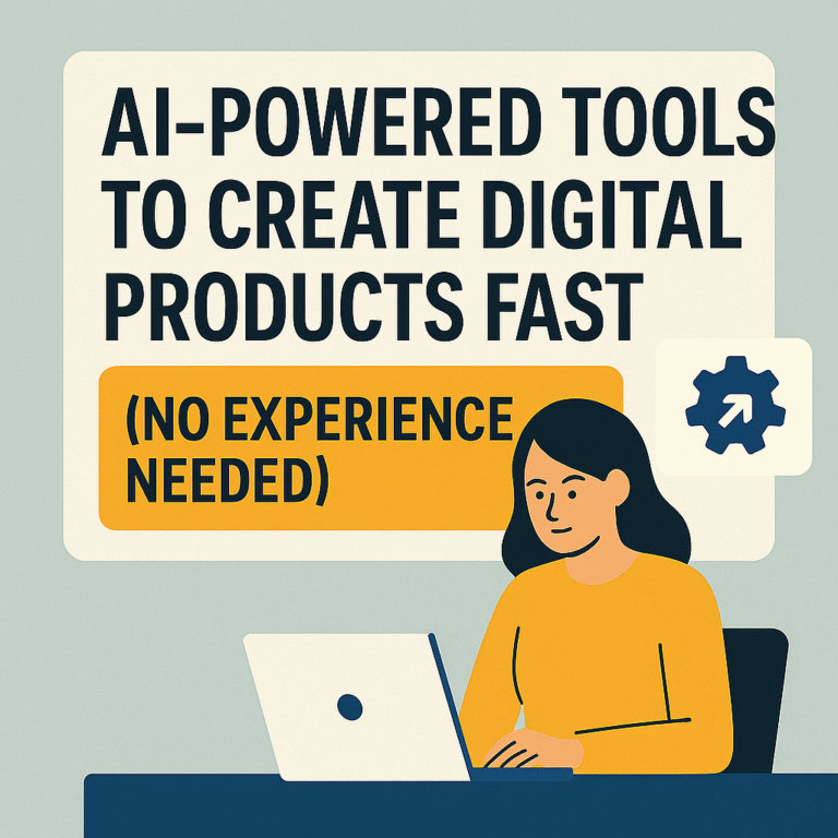 how to build and sell digital products with AI tools to create digital products.