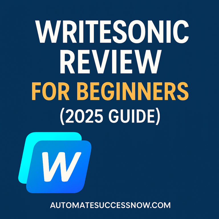 Writesonic Review for Beginners (2025 Guide)